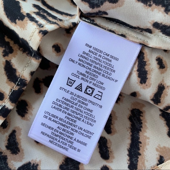 Joie Tadita Leopard Twill Sleveless Top - Picture 9 of 10